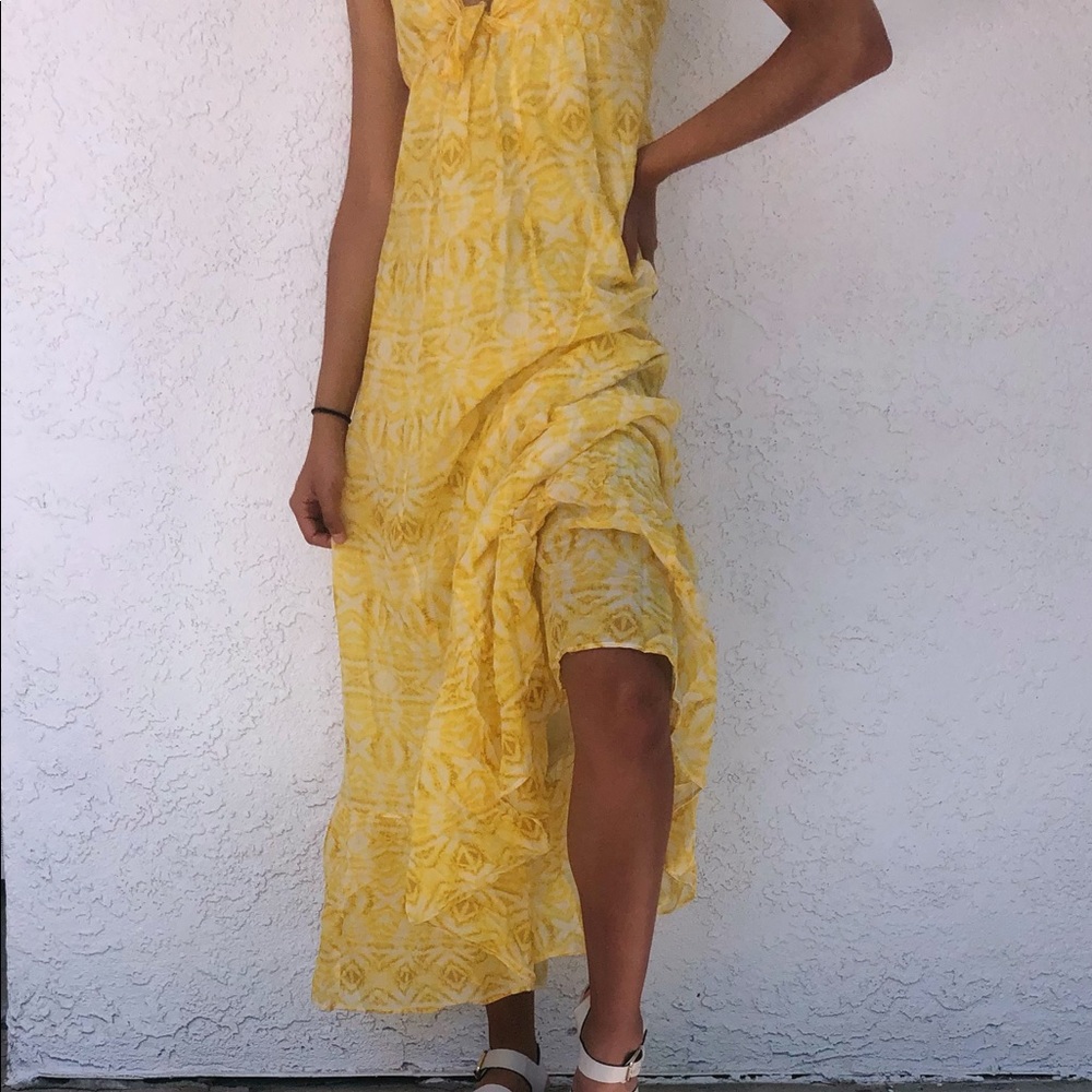 Yellow maxi sundress || Made In India ||